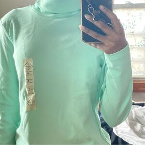 St. John’s Bay mint green turtleneck sweater